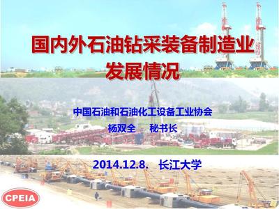 国内外石油钻采装备制造业发展状况_杨双全1412